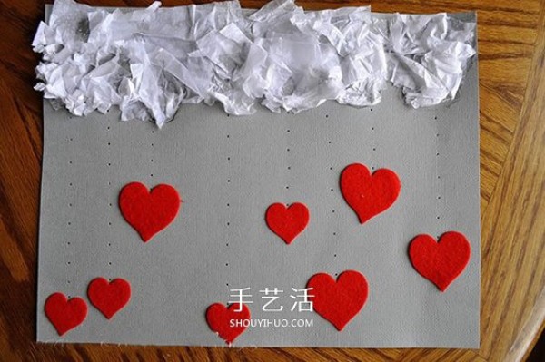 Teachers Day Creative Greeting Card: Beautiful Handmade Love Rain Greeting Card