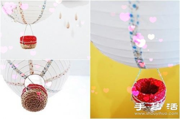 Super cute hot air balloon handmade illustrated tutorial