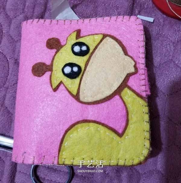 Non-woven fabrics to make cartoon wallets, fabric art DIY cute style girls