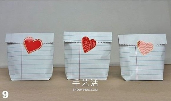 Mini bag folding diagram and simple gift paper bag origami tutorial