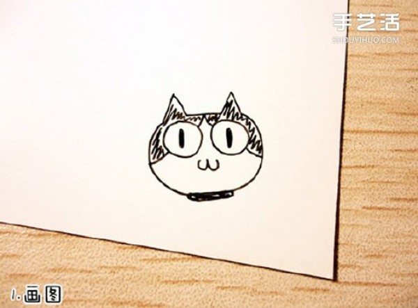 The method of making a rubber stamp with a cat pattern is easy to learn with illustrations~