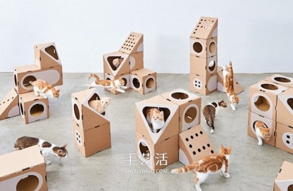 Never get tired of playing it a thousand times! Interesting cat nest made of corrugated paper