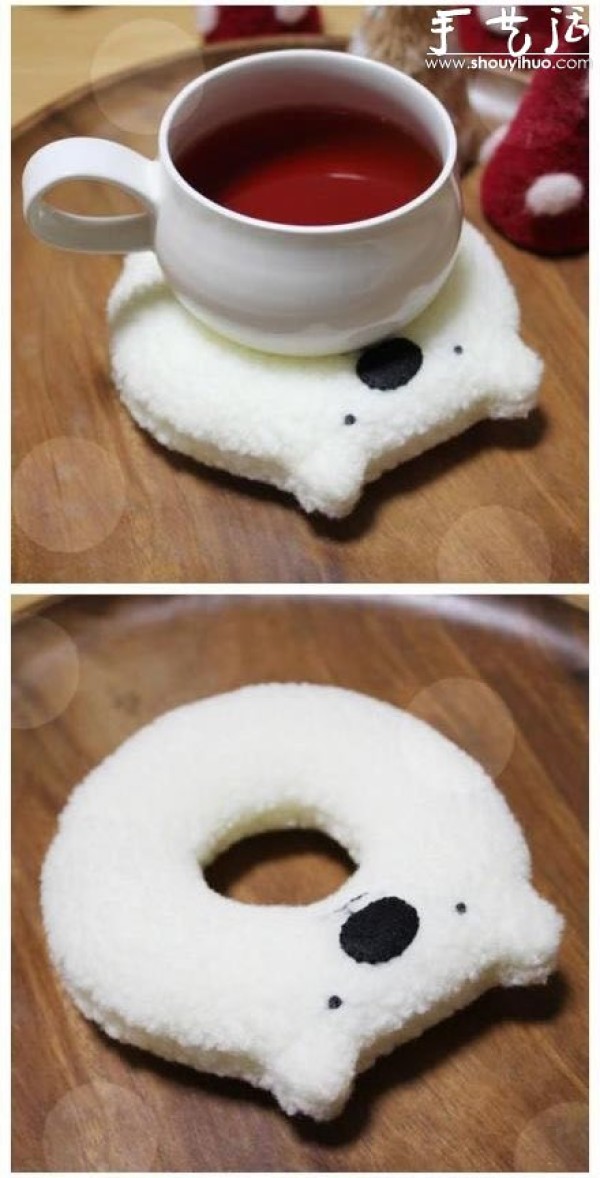 Japanese hokkori donut fabric coaster