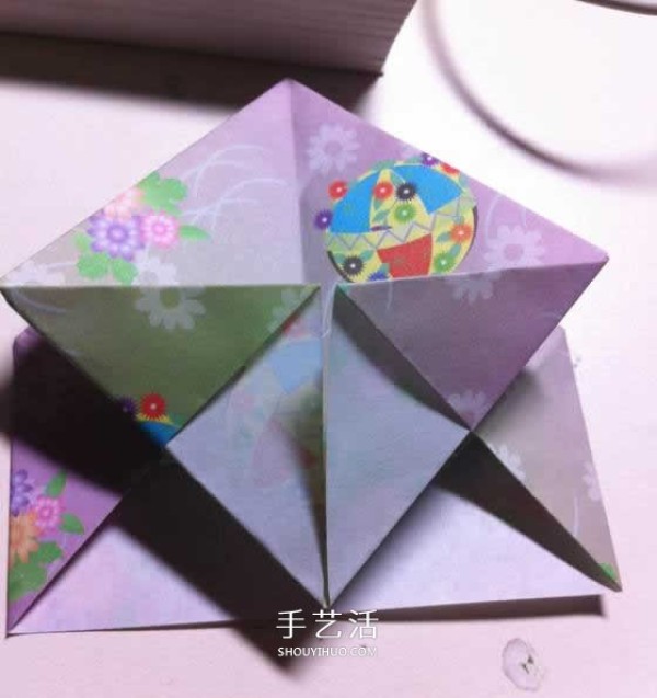 Mini rose flower origami tutorial with beautiful diamond rose folding illustrations