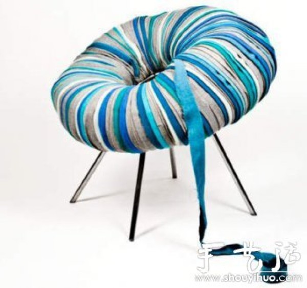 Car Inner Tube DIY Green Fashion Chair