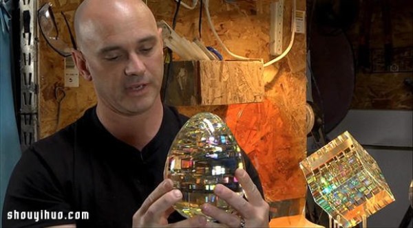 Jack Storms optical engraving creates glass sculpture art