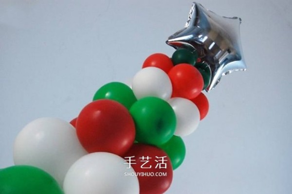 How to make a Christmas tree with balloons and make a homemade Christmas tree with balloons