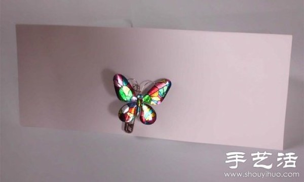 Aluminum foil+epoxy resin handmade butterfly pin/hairpin