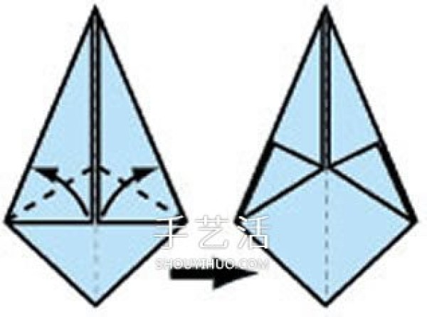 How to fold a flower storage box and illustrate the folding method of a simple and beautiful paper box