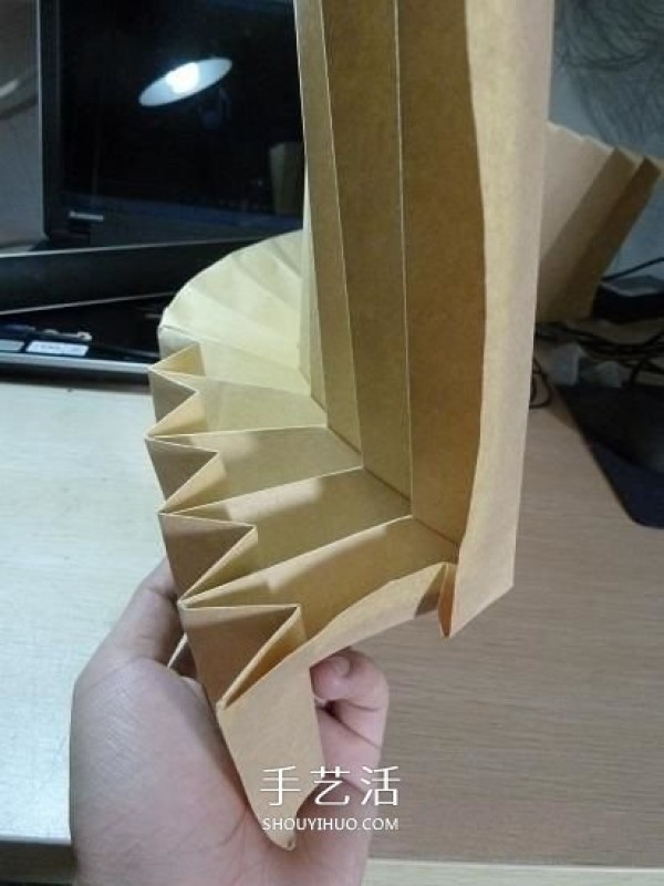 Creative paper lampshade origami method and beautiful lampshade folding diagram and diagram