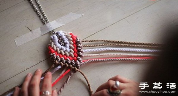 Braided rope + metal chain DIY handmade super beautiful necklace