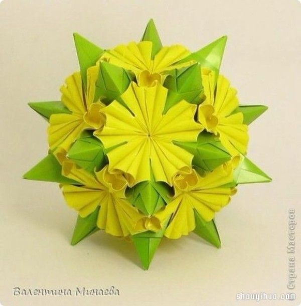 Appreciation of the beautiful handmade origami flower balls (7)