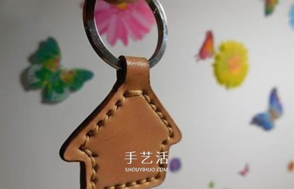 How to make your own leather keychain, how to make a handmade leather keychain