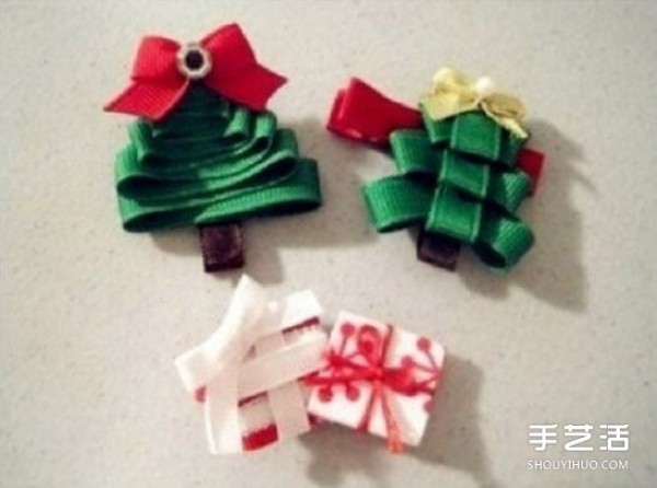 Simple Ribbon Christmas Tree Making Method Christmas Tree DIY Illustrated Tutorial