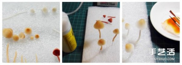 Ultra-light clay mushroom hand-making tutorial, it can be fake and real! 