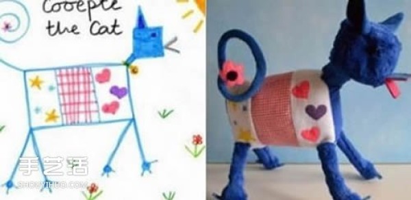 Creative handmade graffiti dollPictures make childrens imagination come true