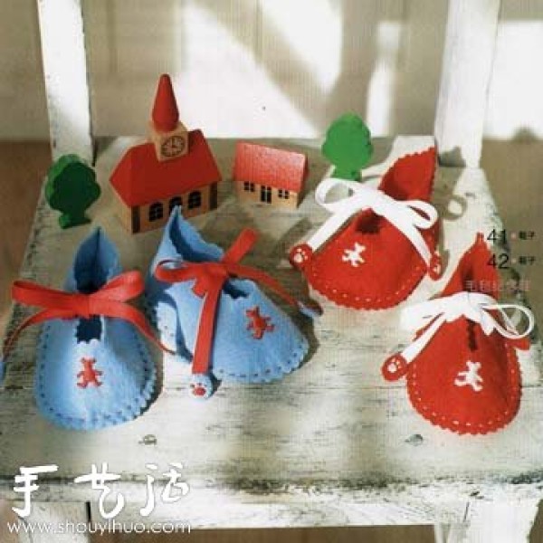 Hand-sewn cute baby shoes