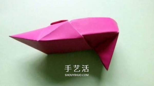 How to fold handmade origami high heels into three-dimensional high heels