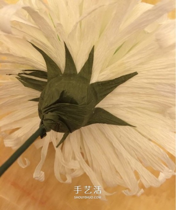 How to make chrysanthemums with crepe paper and make chrysanthemums from crepe paper for Double Ninth Festival