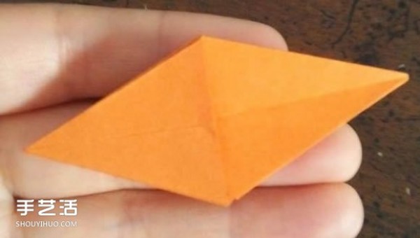 How to fold three-dimensional rhombus with diagrams and hollow three-dimensional rhombus origami tutorial