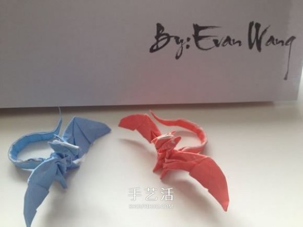 How to fold origami pterosaurs, origami pterosaurs with illustrated tutorials