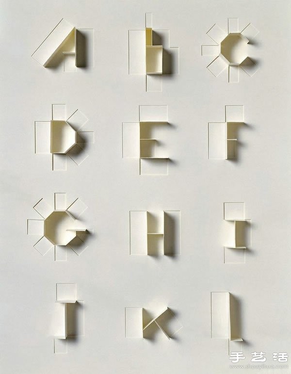 Paper art DIY various letters and numbers