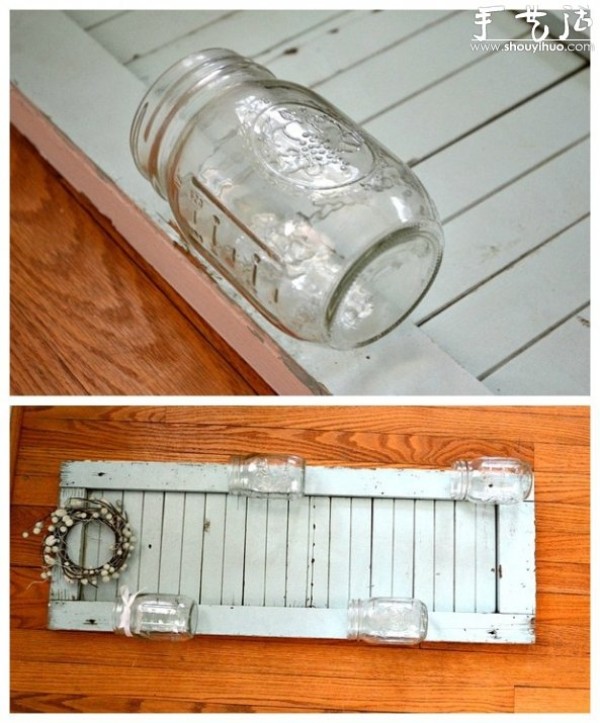 Tutorial on DIY potted plant blinds in glass bottles