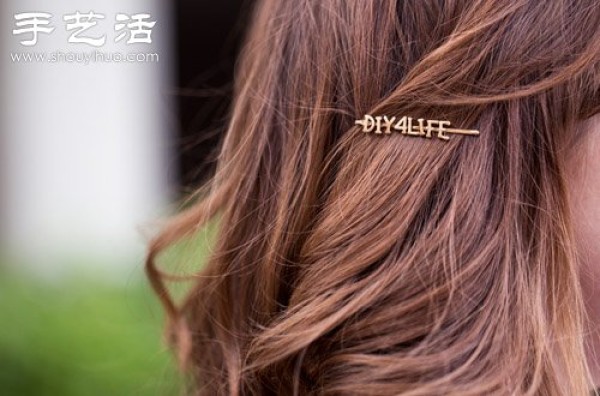 DIY handmade exquisite hairpins with words