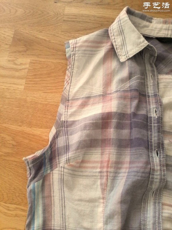 Tutorial on remaking old shirts into sleeveless shirts