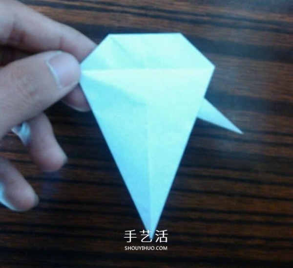 The origami method of complex small animal origami 3D squirrel with CP diagram