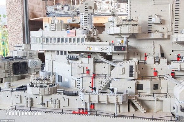 Three years to build the "largest Lego battleship", the record was broken just after completion