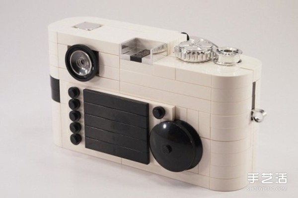 Classic Reappearance: Lego Version White Leica M8 Camera Model