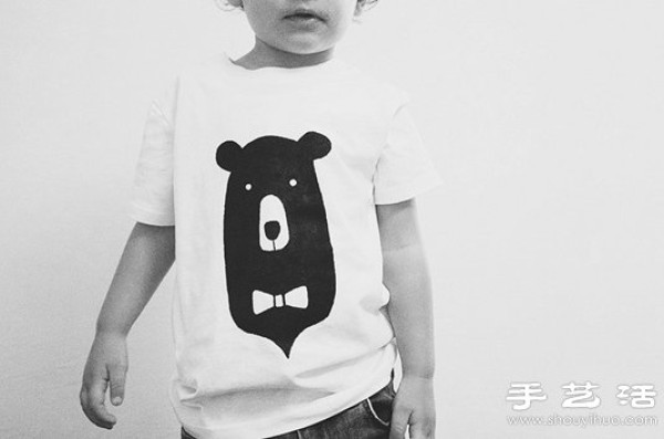 Cute baby T-shirt handmade by the illustrators mother