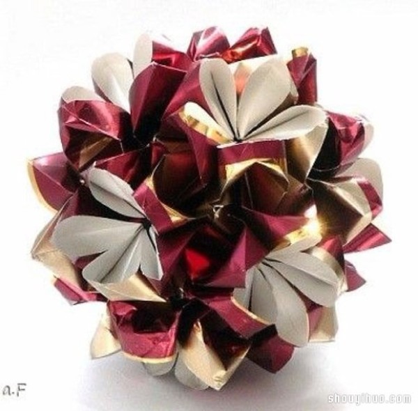 Appreciation of the beautiful handmade origami flower balls (7)