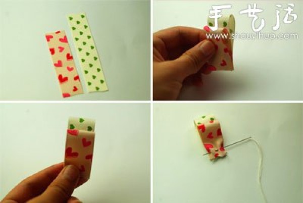 Handmade DIY beautiful fabric hair comb