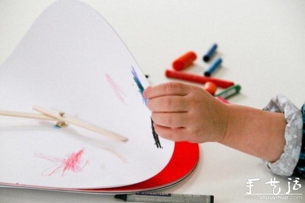 Popsicle stick DIY wall clock