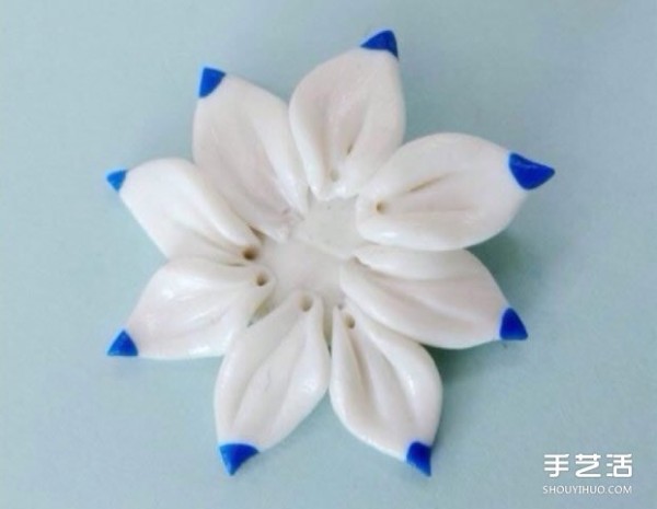 Ultra-light clay lotus DIY tutorial, the process of making a lotus with clay