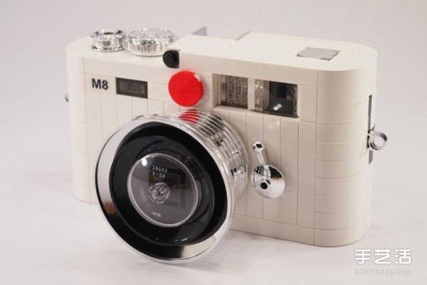 Classic Reappearance: Lego Version White Leica M8 Camera Model