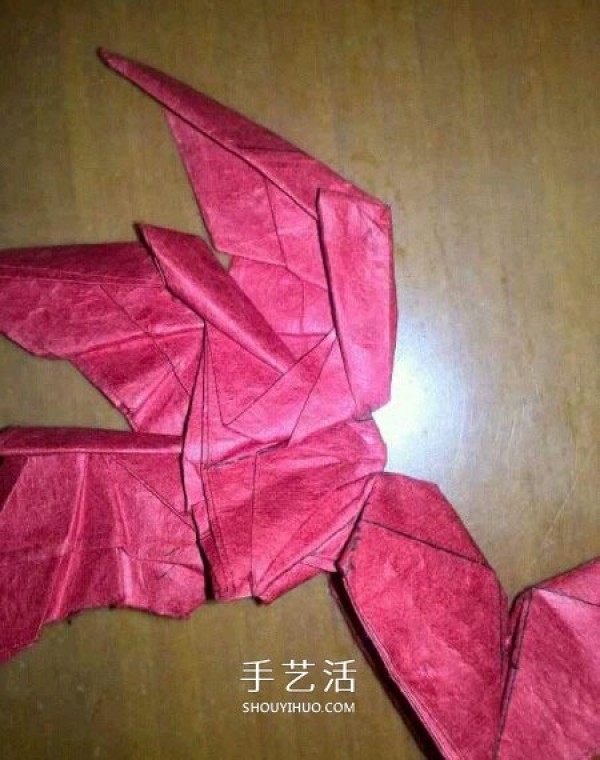 How to fold the six-winged seraphs heart origami with six-winged heart and illustration