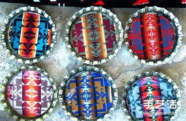 Cute and beautiful bottle cap painting pictures of metal bottle caps turning waste into treasures painting