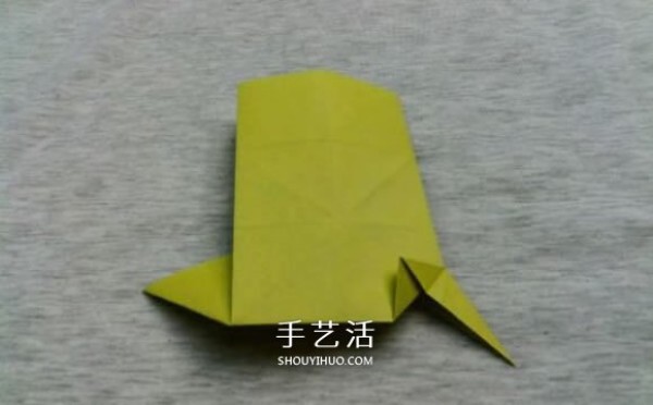 Three-dimensional frog origami step-by-step diagram, complicated methods and pictures of folding a frog