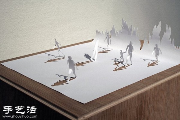 The creative design of DIY hand-cut paper on A4 paper is refreshing