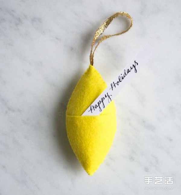 DIY non-woven trinkets, simple handmade fabric pendants