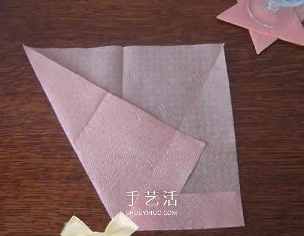 How to fold a handmade six-pointed star coaster, how to fold a simple star coaster