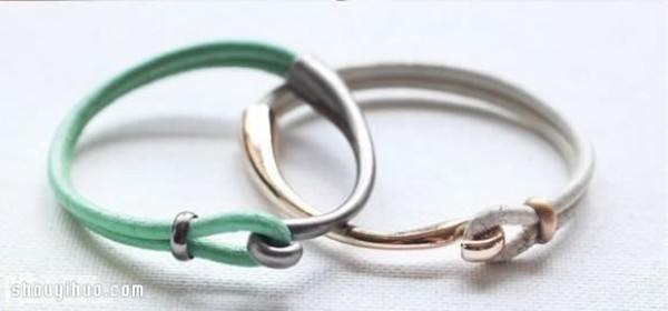 The simple and fresh hand-making method of making a bracelet and string is super simple with pictures