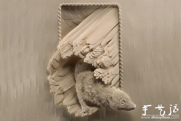 3D animal sculptures from paper DIY