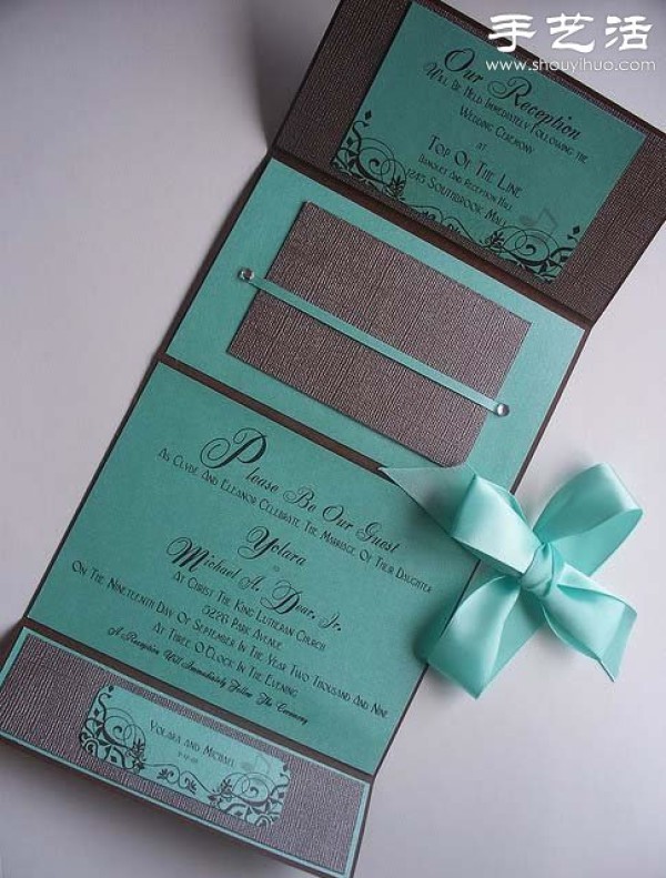 Interesting and personalized foreign wedding invitation template