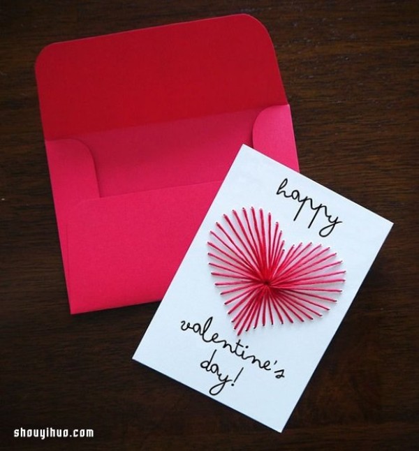 How to DIY Chinese Valentines Day love and red heart greeting cards