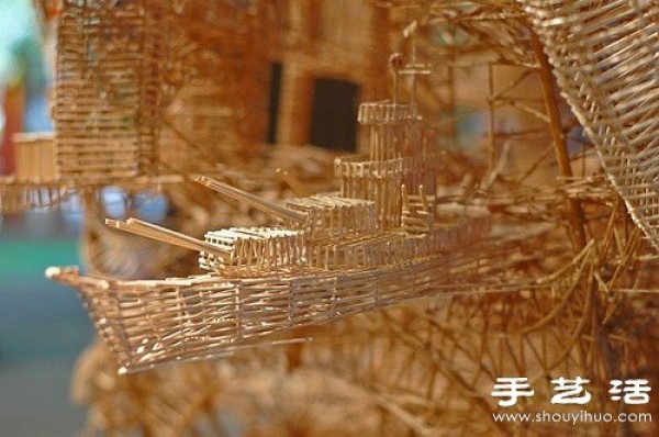 San Francisco street view model was handmade using 100,000 toothpicks in 35 years