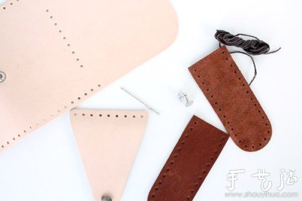 DIY small and cute leather storage bag